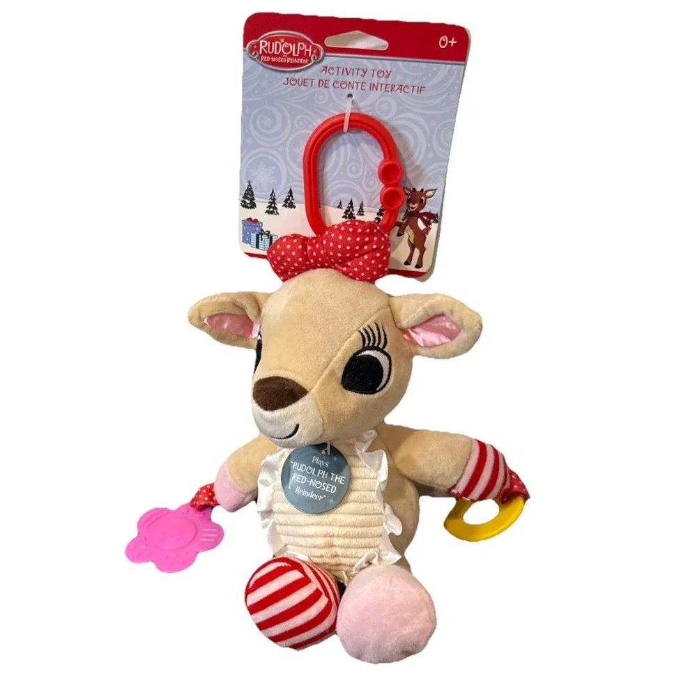 Rudolph The Red-Nosed Reindeer Plush & Musical Activity Toy for Babies